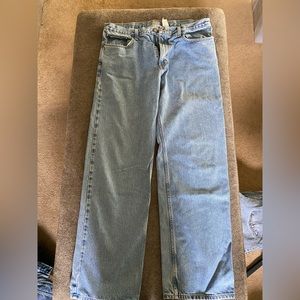 Eddie Bauer Jeans Men's 35x34 Light Wash Relaxed Fit Jeans.